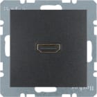 HAGER BOCCHIOTTI - Presa High Definition collegamento a innesto 90° Berker B.3/B.7 antracite opaco