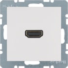 HAGER BOCCHIOTTI - Presa High Defint. con colleg. a innesto 90° Serie S.1/B.3/B.7 bianco pol. opac