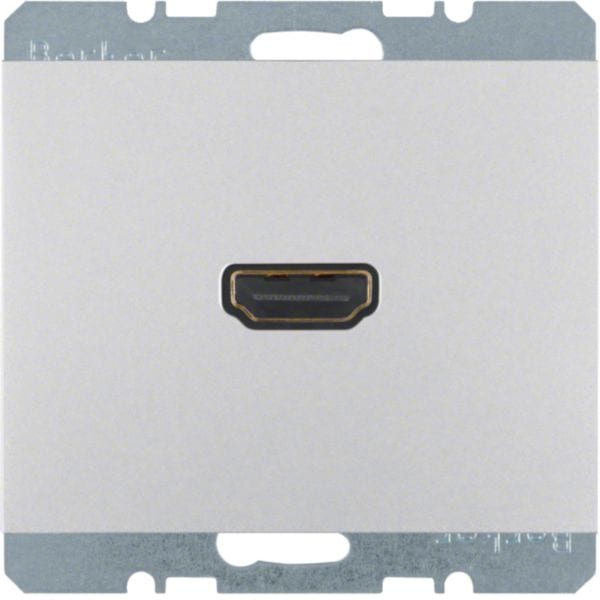 HAGER BOCCHIOTTI - Presa High Definition con collegamento a innesto 90° K.5 alu opaco, verniciato