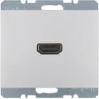 HAGER BOCCHIOTTI - Presa High Definition con collegamento a innesto 90° K.5 alu opaco, verniciato
