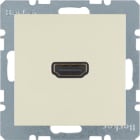 HAGER BOCCHIOTTI - Presa High Definition con collegamento a innesto 90° Berker S.1 bianco lucido