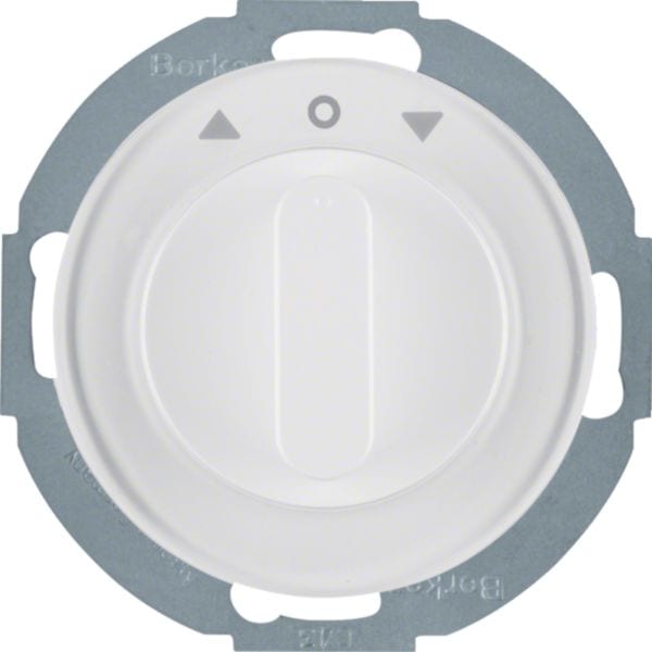 HAGER BOCCHIOTTI - Commutatore a manopola x veneziane bipolare con Pezzo c.le R.Classic Bianco pol.