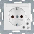 HAGER BOCCHIOTTI - Presa SCHUKO contro sovratensioni Serie S.1/B.3/B.7 bianco pol. luc.