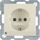 HAGER BOCCHIOTTI - Presa SCHUKO con luce di orientamento LED Berker S.1 bianco lucido