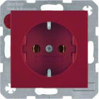 HAGER BOCCHIOTTI - Presa SCHUKO Berker S.1/B.3/B.7 rosso lucido