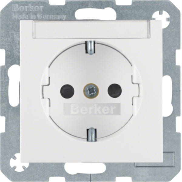 HAGER BOCCHIOTTI - Presa SCHUKO Serie S.1/B.3/B.7 bianco polare lucido