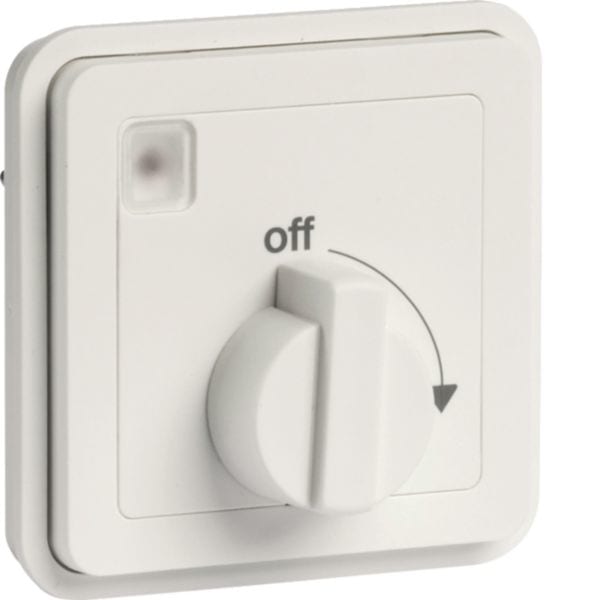 HAGER BOCCHIOTTI - Inserto timer meccanico 15 min con manopola di regolazione W.1 bianco polare