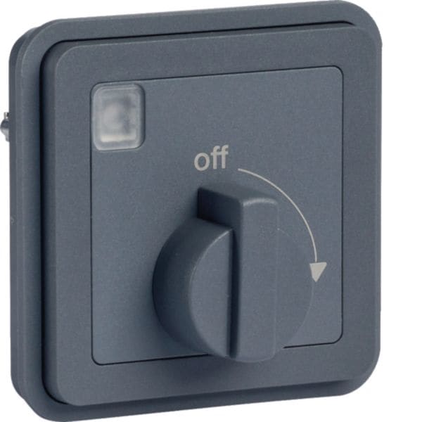 HAGER BOCCHIOTTI - Inserto timer meccanico 15 min con manopola di regolazione W.1 grigio