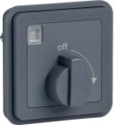 HAGER BOCCHIOTTI - Inserto timer meccanico 15 min con manopola di regolazione W.1 grigio