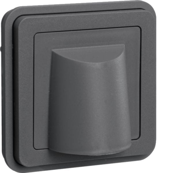 HAGER BOCCHIOTTI - Inserto passacavo a parete/da incasso Berker W.1 grigio opaco