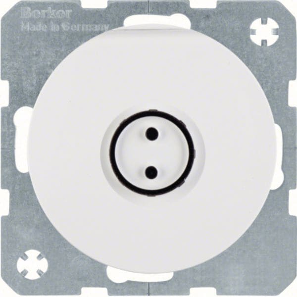 HAGER BOCCHIOTTI - Presa SCHUKO + coperch x costr. senza barr. archit.Serie R.1/R.3 bianco pol. luc