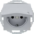 HAGER BOCCHIOTTI - Presa SCHUKO con coperchio a cerniera Serie B.7 alu opaco, verniciato