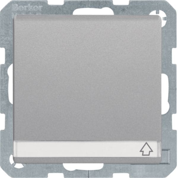 HAGER BOCCHIOTTI - presa SCHUKO con coperchio a cerniera Serie Q.1/Q.3 alu velluto, verniciato