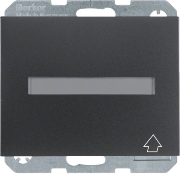 HAGER BOCCHIOTTI - presa SCHUKO con coperchio a cerniera Serie K.1 antracite opaco, verniciato