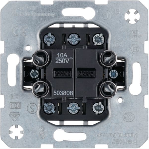 HAGER BOCCHIOTTI - Pulsante doppio, 2 contatti di commutazione 10 A - 250 V