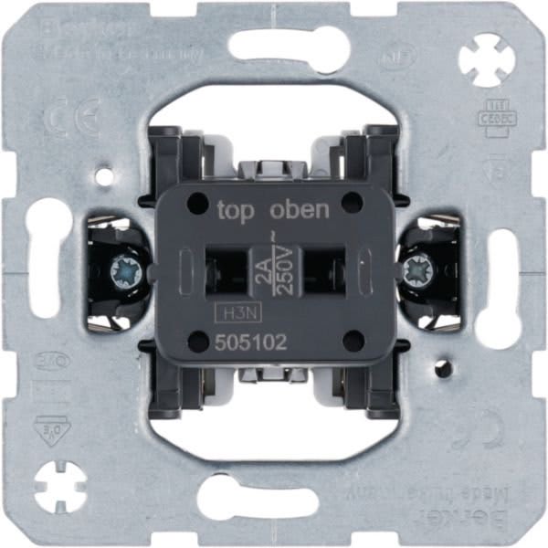 HAGER BOCCHIOTTI - Pulsante, contatto di chiusura 2 A - 250 V per Hotel Card