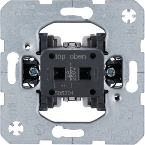 HAGER BOCCHIOTTI - Pulsante, contatto di apertura + contatto di chiusura 2 A - 250 V per Hotel Card