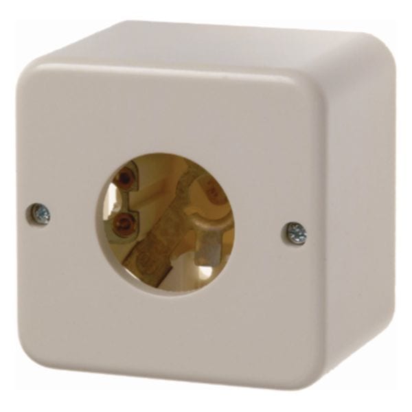 HAGER BOCCHIOTTI - Pulsante/spia luminosa E10, contatto di chiusura a parete bianco lucido