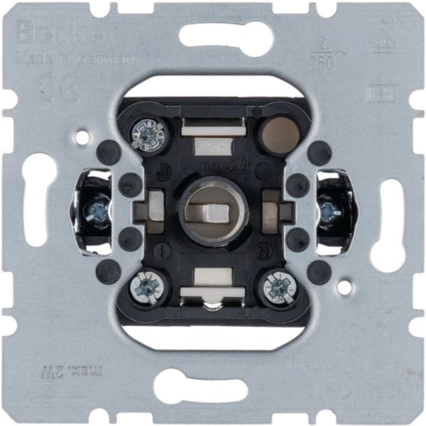 HAGER BOCCHIOTTI - Pulsante/spia luminosa E10 max 2 W, contatto di chiusura 2 A