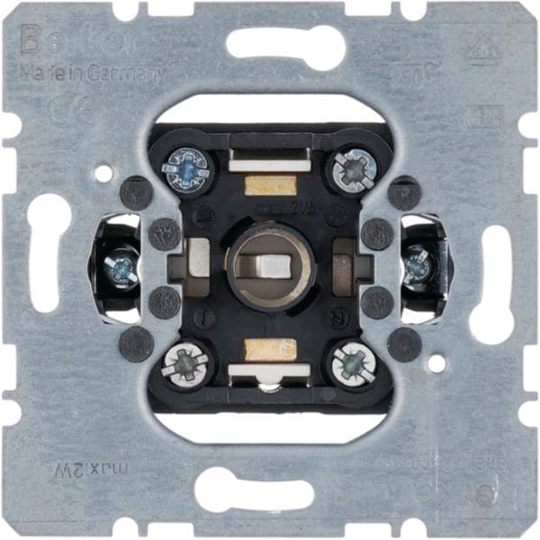 HAGER BOCCHIOTTI - Pulsante/spia luminosa E10 max 2 W, contatto di chiusura 2 A