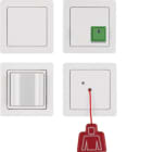HAGER BOCCHIOTTI - Set chiamata di emergenza con cornice Berker Q.1 bianco polare velluto