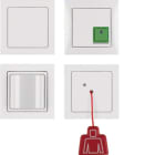 HAGER BOCCHIOTTI - Set chiamata di emergenza con cornice Berker Q.3 bianco polare velluto