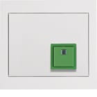 HAGER BOCCHIOTTI - Pulsante di arresto con cornice Berker K.1 bianco polare lucido