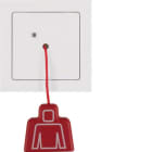 HAGER BOCCHIOTTI - Pulsante a tirante con cornice Berker Q.3 bianco polare velluto