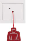 HAGER BOCCHIOTTI - Pulsante a tirante con cornice Berker K.1 bianco polare lucido