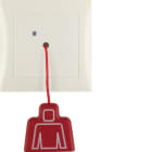 HAGER BOCCHIOTTI - Pulsante a tirante con cornice Berker S.1 bianco lucido