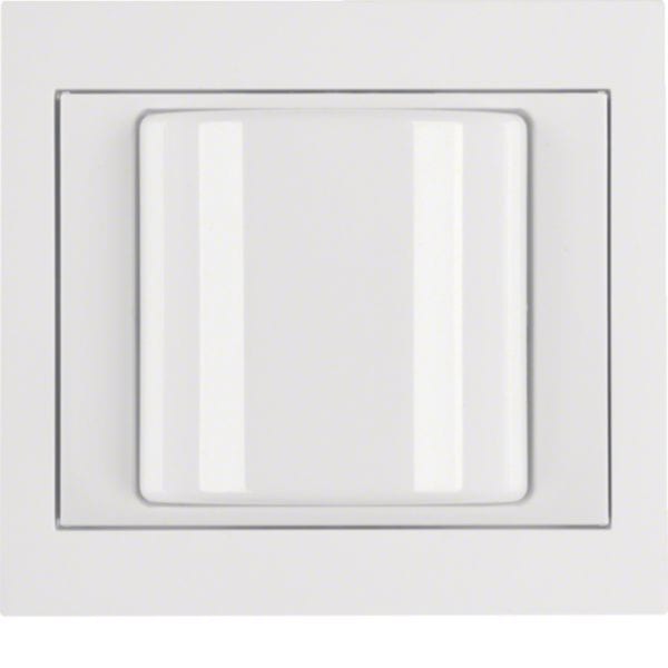 HAGER BOCCHIOTTI - Spia luminosa con cornice Berker K.1 bianco polare lucido