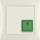 HAGER BOCCHIOTTI - Pulsante di arresto/presenza con cornice Berker S.1 bianco lucido