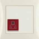 HAGER BOCCHIOTTI - Tasto di chiamata con cornice Berker S.1 bianco lucido