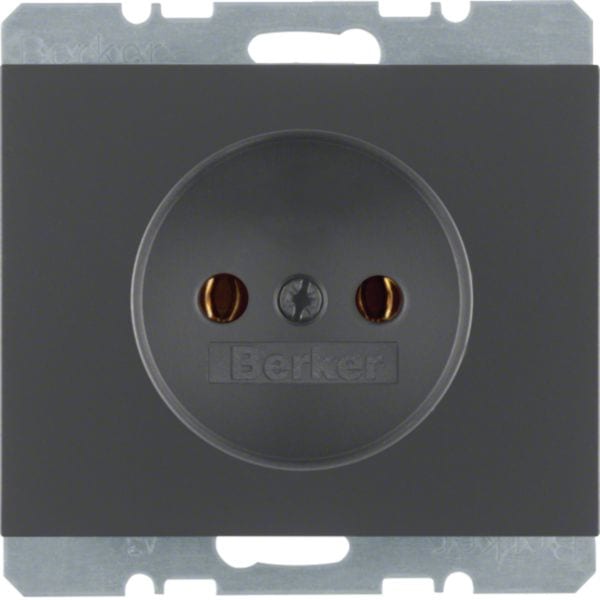 HAGER BOCCHIOTTI - Presa senza messa a terra Berker K.1 antracite opaco, verniciato