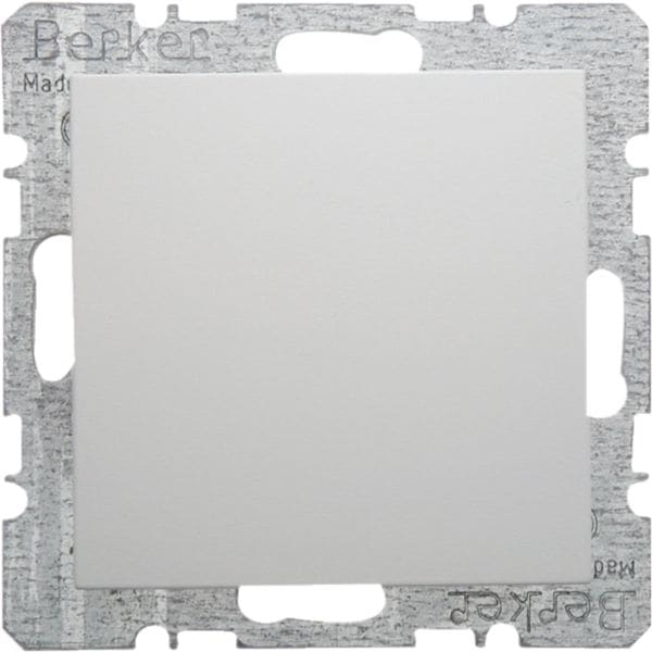 HAGER BOCCHIOTTI - Inserto cieco + pezzo c.le, attacco e graffe Serie S.1/B.3/B.7 bianco pol. luc.