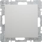 HAGER BOCCHIOTTI - Inserto cieco + pezzo c.le, attacco e graffe Serie S.1/B.3/B.7 bianco pol. luc.