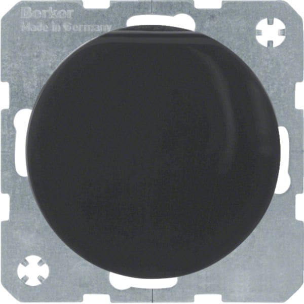 HAGER BOCCHIOTTI - Presa con spinotto di messa a terra e coperchio a cerniera R.1/R.3 nero lucido