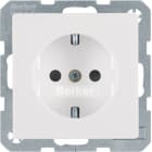 HAGER BOCCHIOTTI - Presa SCHUKO Berker Q.1/Q.3 bianco polare velluto