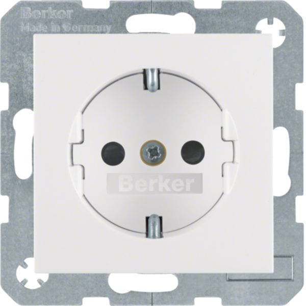 HAGER BOCCHIOTTI - Presa SCHUKO Serie S.1/B.3/B.7 bianco polare lucido