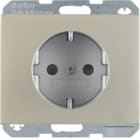 HAGER BOCCHIOTTI - Presa SCHUKO Berker K.5 acciaio inox, metallo opaco