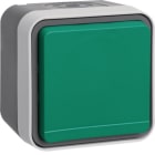 HAGER BOCCHIOTTI - Presa SCHUKO con coperchio ed alta protez. da contatti verde a parete W.1