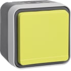 HAGER BOCCHIOTTI - Presa SCHUKO con coperchio ed alta protez. da contatti giallo a parete W.1