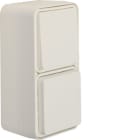 HAGER BOCCHIOTTI - Combinazione deviatore/presa SCHUKO con coperchio a parete W.1 Bianco pol.