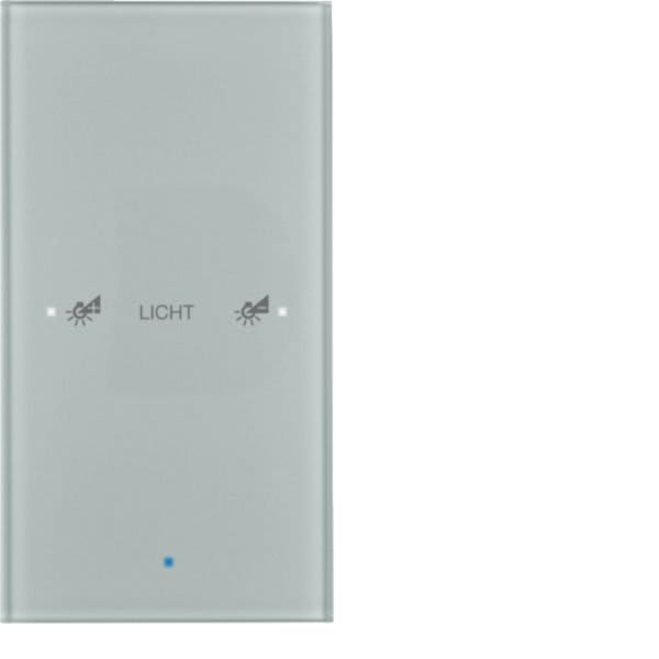 HAGER BOCCHIOTTI - Sensore vetro KNX singolo comfort KNX - Serie TS Sensor vetro alu