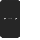 HAGER BOCCHIOTTI - Sensore touch singolo comfort KNX - Serie R.1 vetro nero