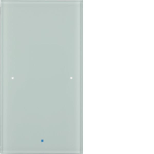 HAGER BOCCHIOTTI - Sensore vetro KNX singolo comfort KNX - Serie TS Sensor vetro bianco polare
