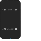 HAGER BOCCHIOTTI - Sensore touch doppio comfort KNX - Serie R.1 vetro nero