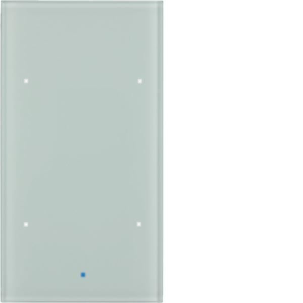 HAGER BOCCHIOTTI - Sensore vetro KNX doppio comfort KNX - Serie TS Sensor vetro bianco polare