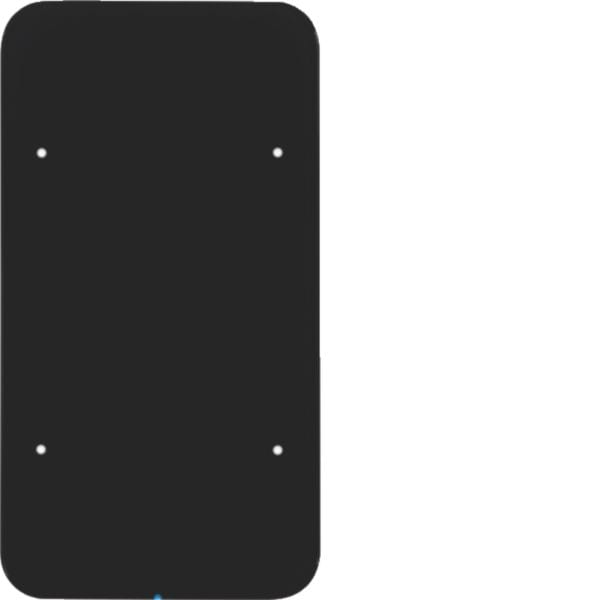 HAGER BOCCHIOTTI - Sensore touch doppio comfort KNX - Serie R.1 vetro nero