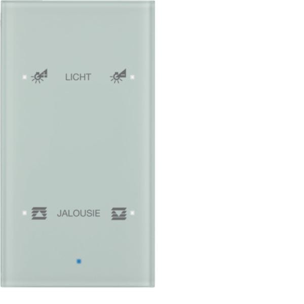HAGER BOCCHIOTTI - Sensore vetro KNX doppio comfort KNX - Serie TS Sensor vetro bianco polare